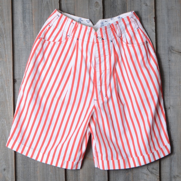 Outback Red Pants - 18"RISE MOM High Waisted*Bermudas*OutBack Red